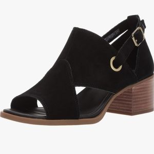 UGG KOOLABURRA Kaiah Pump | Black Suede | Open Toe | Size 8